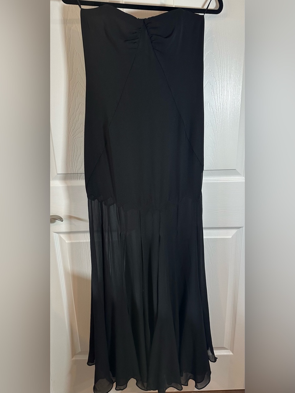 Zara Semi-Sheer Strapless Maxi Dress | NWT | Size Medium - Picture 3 of 11